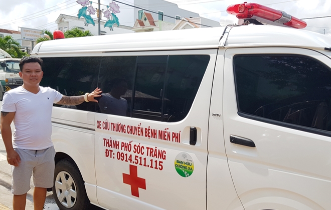 Chủ tiệm cơ khí ở Sóc Trăng mua xe cứu thương chuyển bệnh miễn phí