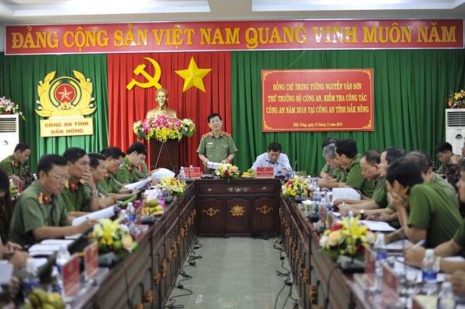Thứ trưởng Nguyễn Văn Sơn kiểm tra công tác tại Công an Đắk Nông - Ảnh minh hoạ 3