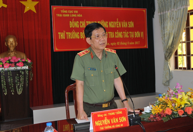 Thứ trưởng Nguyễn Văn Sơn kiểm tra công tác tại Trại giam Long Hoà - Ảnh minh hoạ 7