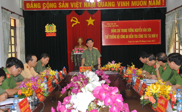 Thứ trưởng Nguyễn Văn Sơn kiểm tra công tác tại Trại giam Long Hoà - Ảnh minh hoạ 3