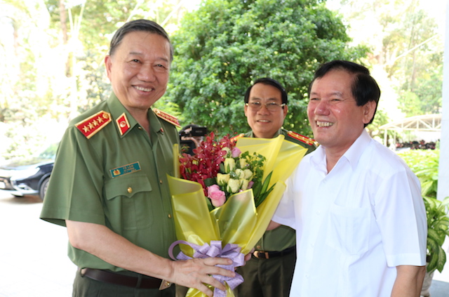 Bộ trưởng Tô Lâm kiểm tra, chỉ đạo công tác tại Công an tỉnh Trà Vinh