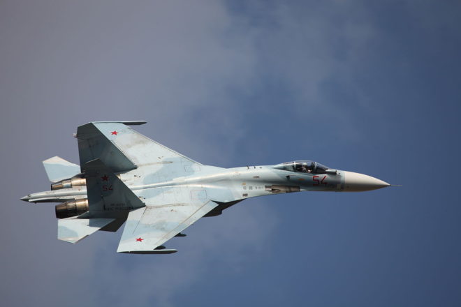 Một chiếc Su-27 của quân đội Nga. Ảnh: ITN