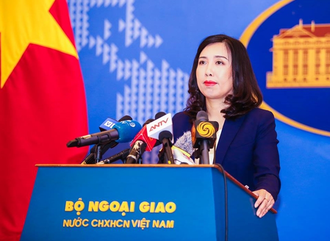 Người phát ngôn Bộ Ngoại giao Việt Nam Lê Thị Thu Hằng.
