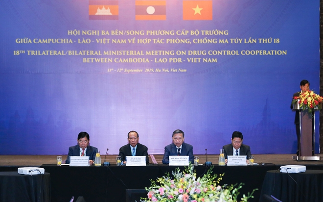 Khai mạc Hội nghị cấp Bộ trưởng Việt Nam - Lào - Campuchia về phòng, chống ma tuý