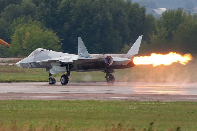 Siêu tiêm kích tàng hình Su-57 của Nga gặp nạn