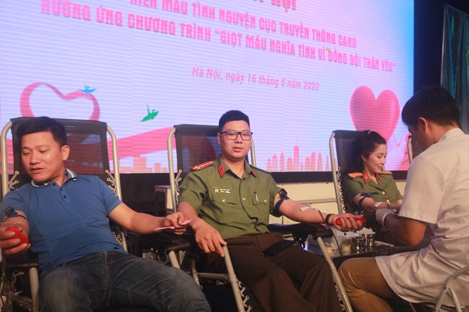 Lãnh đạo Cục Truyền thông CAND cùng cán bộ, chiến sĩ tham gia hiến máu - Ảnh minh hoạ 7