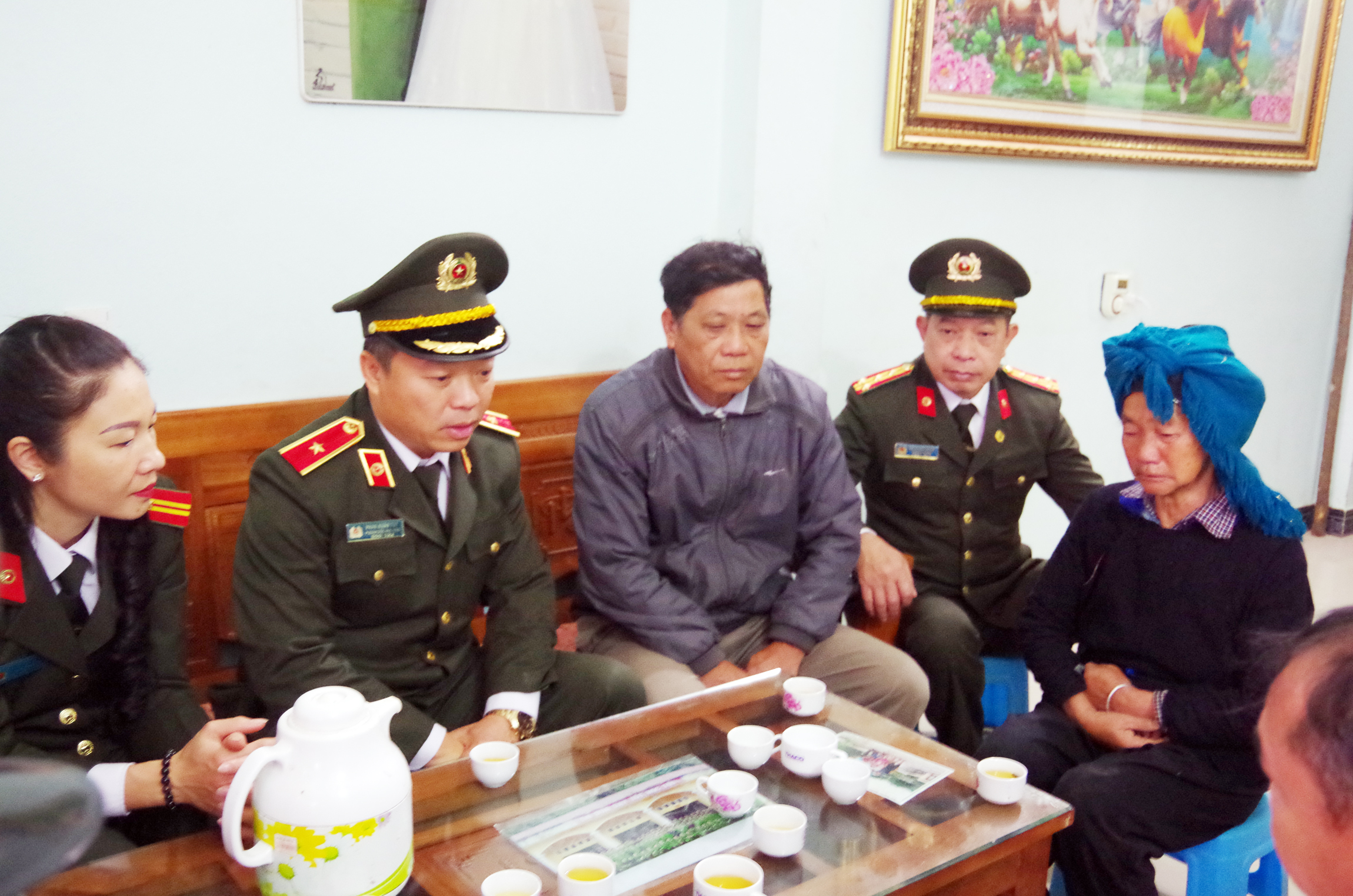 Học viện Chính trị CAND thăm hỏi chia buồn với gia đình Thượng úy Lưu Minh Thức