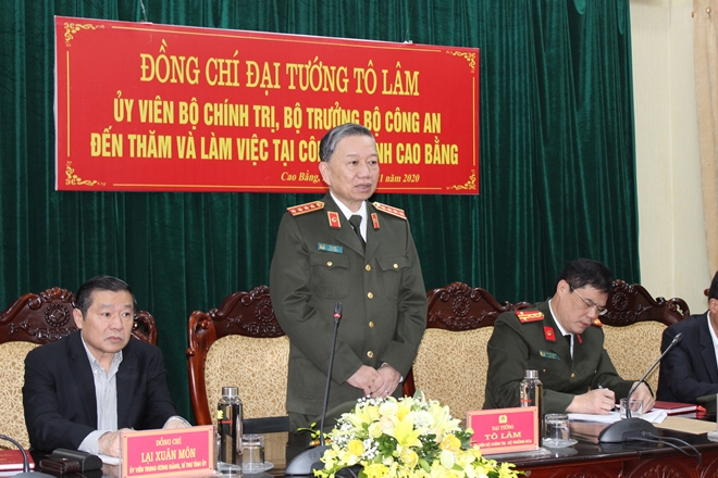 Bộ trưởng Tô Lâm thăm và làm việc tại Công an tỉnh Cao Bằng - Ảnh minh hoạ 3