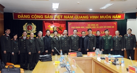 Nghiệm thu Đề tài khoa học lịch sử cấp Bộ  “75 năm Công an nhân dân Việt Nam”