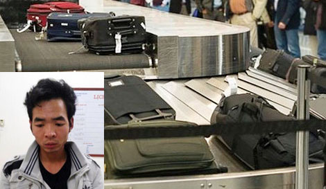 Nhân viên bệnh viện kiêm 'nghề'  trộm đồ tại sân bay Nội Bài