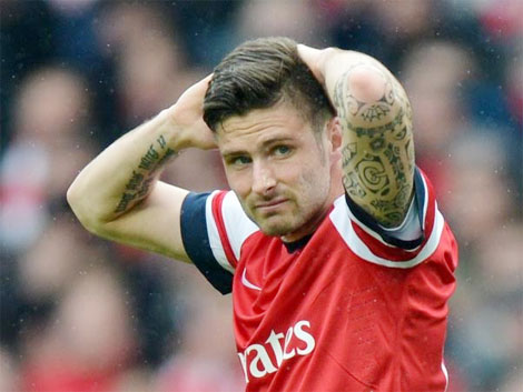 HLV Wenger: Tiền đạo Giroud có thể bắt gôn?