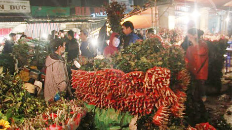 Nhộn nhịp đêm chợ hoa ngày 8-3