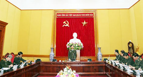 Họp về Dự án Trung tâm thông tin chỉ huy lực lượng CAND