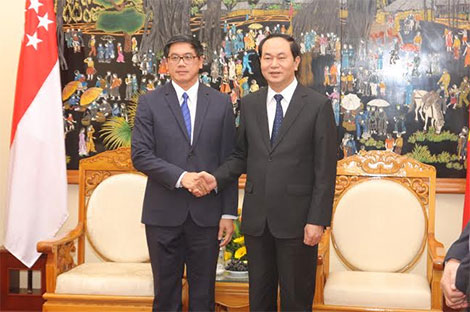 Bộ trưởng Trần Đại Quang tiếp khách quốc tế