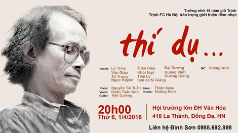 Tưởng niệm ngày mất nhạc sỹ Trịnh Công Sơn theo kiểu 8x