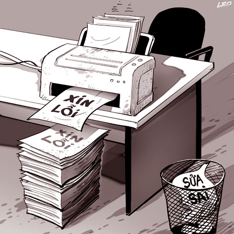 Đừng chỉ xin lỗi, hãy hành động!