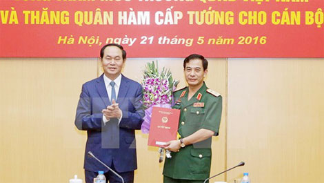 Trao quyết định bổ nhiệm Tổng Tham mưu trưởng Quân đội nhân dân Việt Nam 