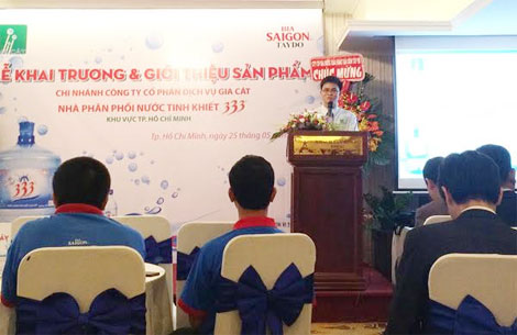 Ra mắt sản phẩm nước uống tinh khiết 333