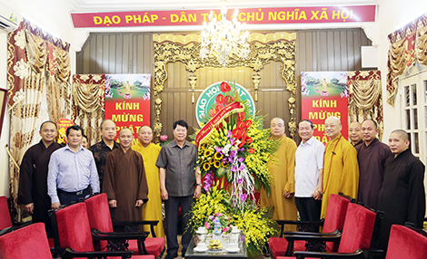 Bộ Công an chúc mừng tăng ni, phật tử Giáo hội Phật giáo Việt Nam