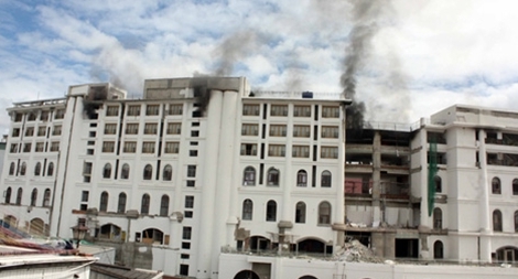 Khách sạn 5 sao ở Đà Lạt bốc cháy dữ dội