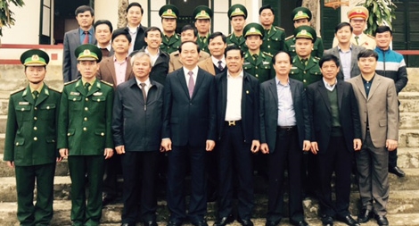 Bộ trưởng Trần Đại Quang thăm và làm việc tại Hà Tĩnh