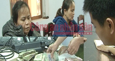 Bắt quả tang nhiều “quý bà” tham gia đường dây đánh bạc hàng trăm triệu đồng