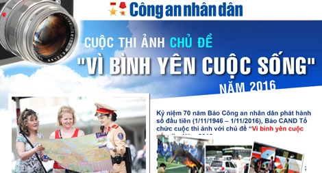 Phát động cuộc thi ảnh toàn quốc “Vì bình yên cuộc sống” năm 2016