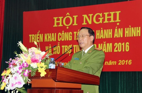 Tổng cục Cảnh sát Thi hành án hình sự và hỗ trợ tư pháp triển khai công tác năm 2016 