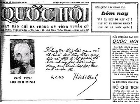 Chủ tịch Hồ Chí Minh và cuộc Tổng tuyển cử toàn quốc tháng 1-1946 