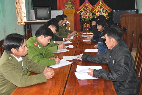 Công an huyện Vĩnh Long bảo vệ ANTT địa bàn