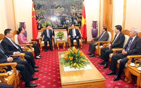 Bộ trưởng Trần Đại Quang tiếp Đoàn đại biểu cấp cao Bộ Công an Trung Quốc 