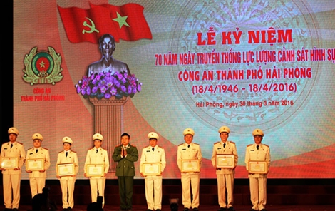 Kỷ niệm 70 năm Cảnh sát hình sự, Công an TP Hải Phòng 