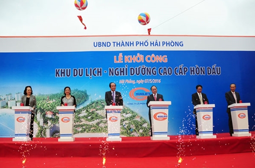 Khởi công Khu du lịch nghỉ dưỡng cao cấp Hòn Dấu – Đồ Sơn 