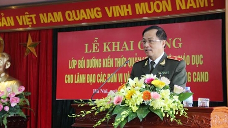 Tổng cục Chính trị CAND khai giảng lớp bồi dưỡng kiến thức quản lý giáo dục