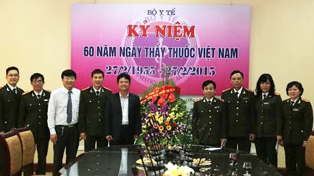 Lãnh đạo Tổng cục Hậu cần – Kỹ thuật, Bộ Công an chúc mừng Ngày thầy thuốc Việt Nam 27-2