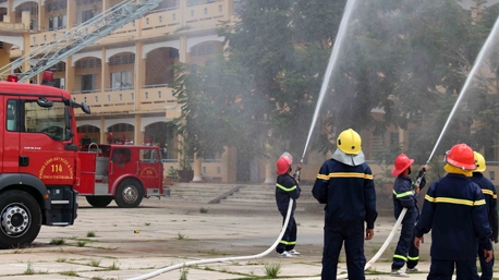 Cảnh sát PCCC Thanh Hóa thi Chiến sỹ Cảnh sát PCCC giỏi 2015