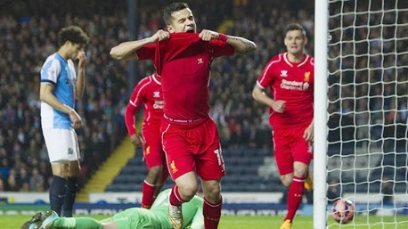 Philippe Coutinho đưa Liverpool vào bán kết FA Cup