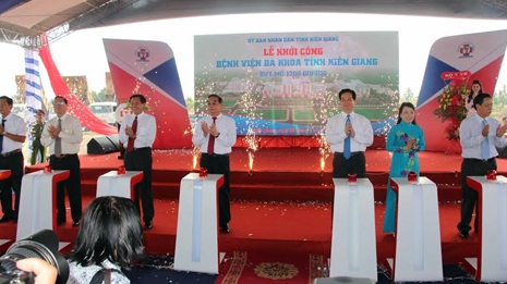 Lãnh đạo Đảng, Chính phủ phát lệnh khởi công nhiều công trình phúc lợi tại Kiên Giang