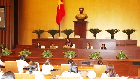 Phó Chủ tịch Quốc hội Tòng Thị Phóng tiếp Đoàn đại biểu Phụ nữ xuất sắc lực lượng Công an 