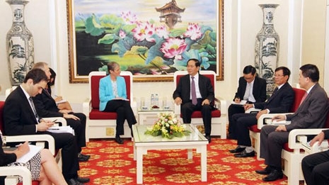 Bộ trưởng Trần Đại Quang tiếp khách quốc tế