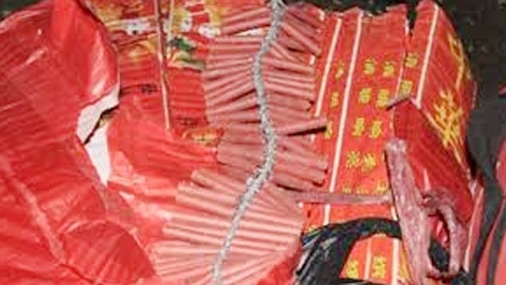 Bắt quả tang vụ vận chuyển 45kg pháo nổ 