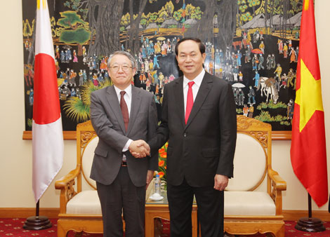 Bộ trưởng Trần Đại Quang tiếp Đoàn đại biểu cấp cao Cơ quan Cảnh sát Quốc gia Nhật Bản