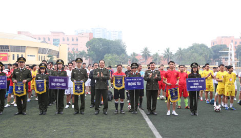 Tổng cục Hậu cần-Kỹ thuật khai mạc Giải bóng đá mi ni truyền thống Thanh niên, năm 2016