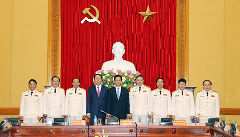 Đảng ủy Công an trung ương và lãnh đạo Bộ Công an gặp mặt nguyên Thủ tướng Nguyễn Tấn Dũng