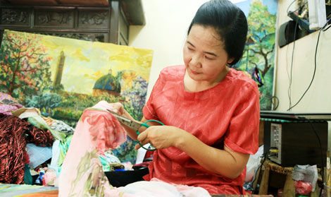 Họa sĩ tranh vải Trần Thanh Thục: Ghép những giấc mơ đời mình