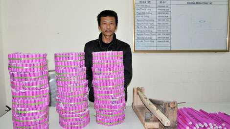 Bắt 2 vụ tàng trữ, sản xuất pháo