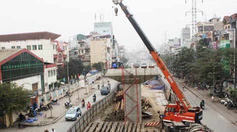 Dự án đường sắt trên cao Cát Linh - Hà Đông được thi công trở lại