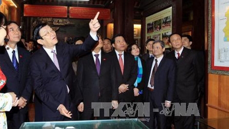 Chủ tịch nước Trương Tấn Sang thăm và chúc Tết nhân sĩ trí thức