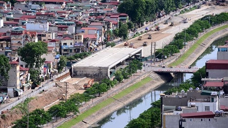 Đẩy nhanh tiến độ đường vành đai 2 (đoạn Nhật Tân - Cầu Giấy)
