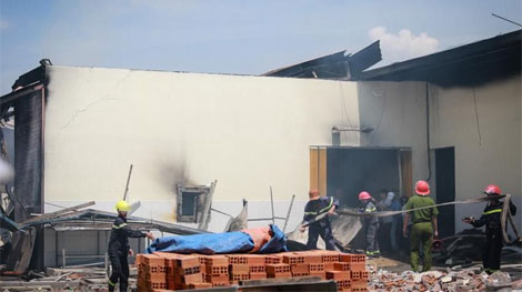 Cháy kho, 120 tấn cá đông lạnh bị 'nướng chín'